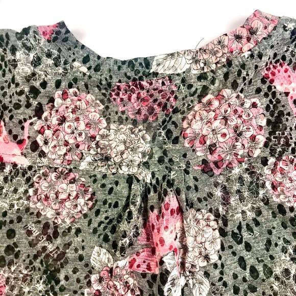 COLOURS OF THE WORLD Floral L/S Top, Size XS - Picture 7 of 8